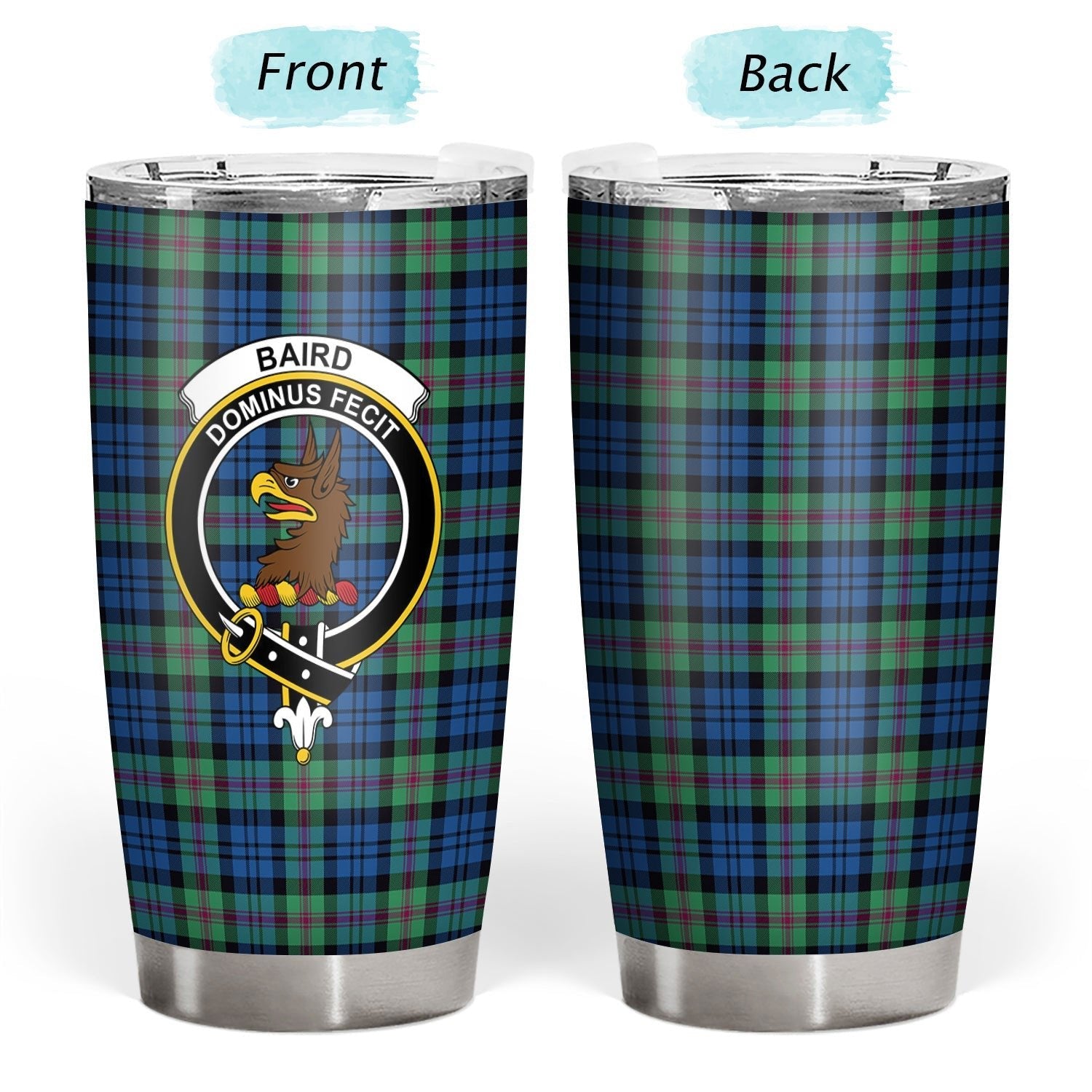 Clan Baird Ancient Tartan Crest Tumbler JZ85 Clan Baird Tartan Today   