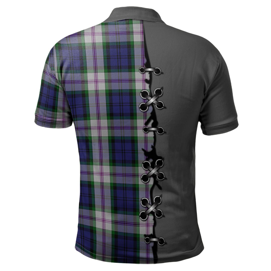 Clan Baird Dress Tartan Polo Shirt - Lion Rampant And Celtic Thistle Style QK69 Baird Dress Tartan Tartan Polo   