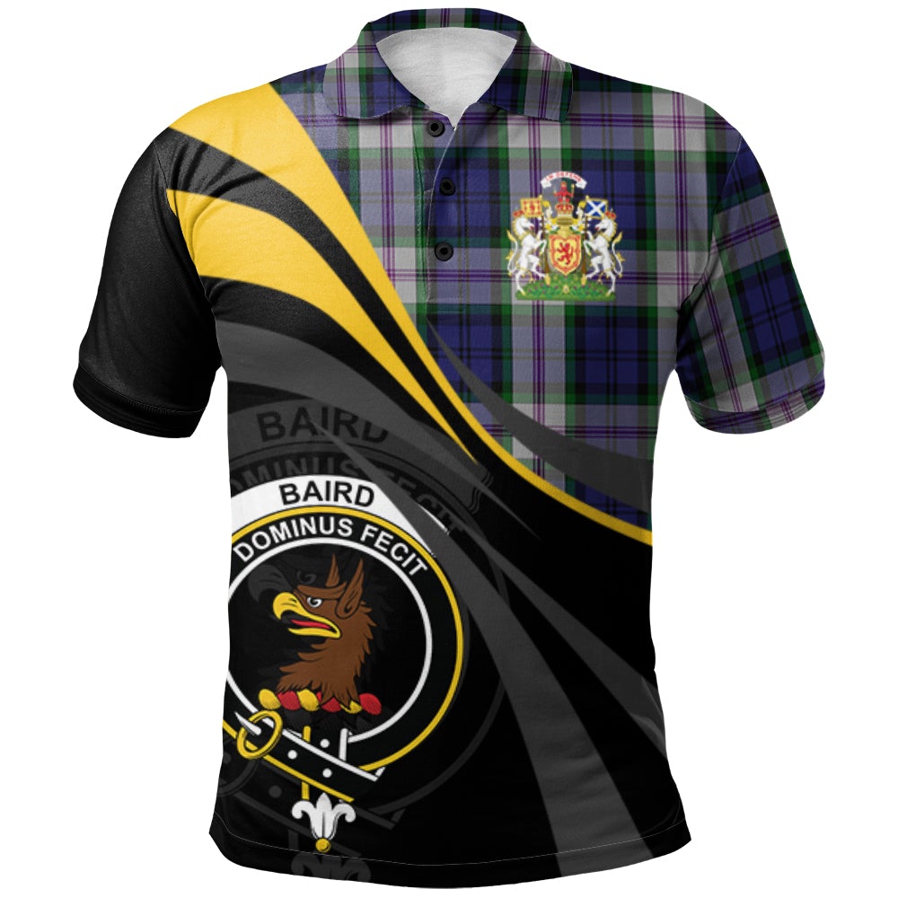 Clan Baird Dress Tartan Polo Shirt - Royal Coat Of Arms Style XR64 Baird Dress Tartan Tartan Polo   