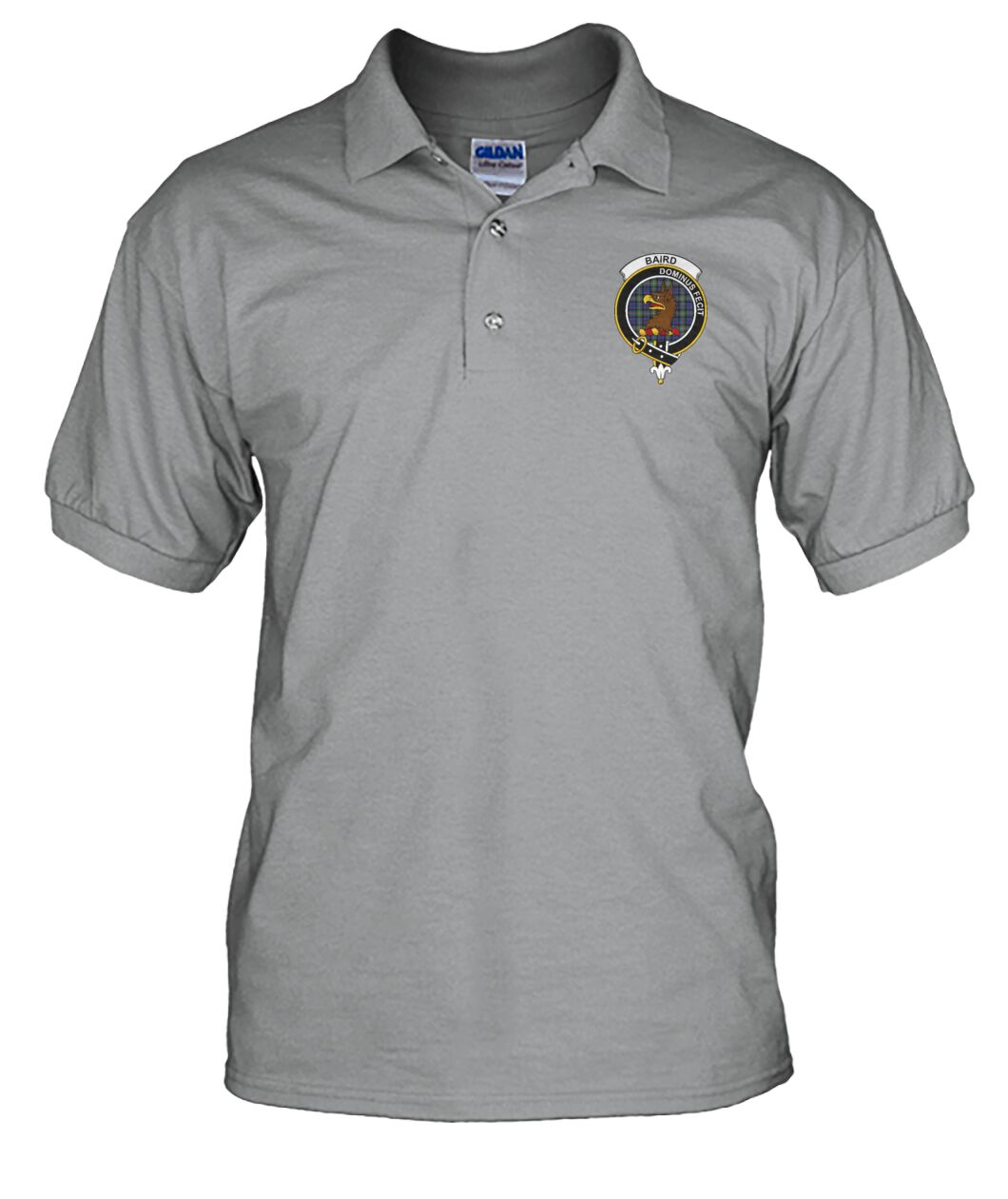 Clan Baird Family Crest Polo Shirt - VS ZR97 Baird Family Tartan - VS Tartan Polo   