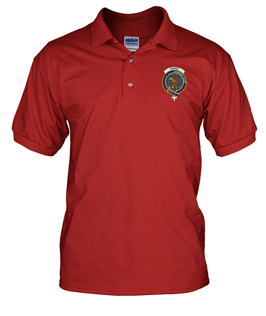 Clan Baird Family Crest Polo Shirt - VS ZR97 Baird Family Tartan - VS Tartan Polo   