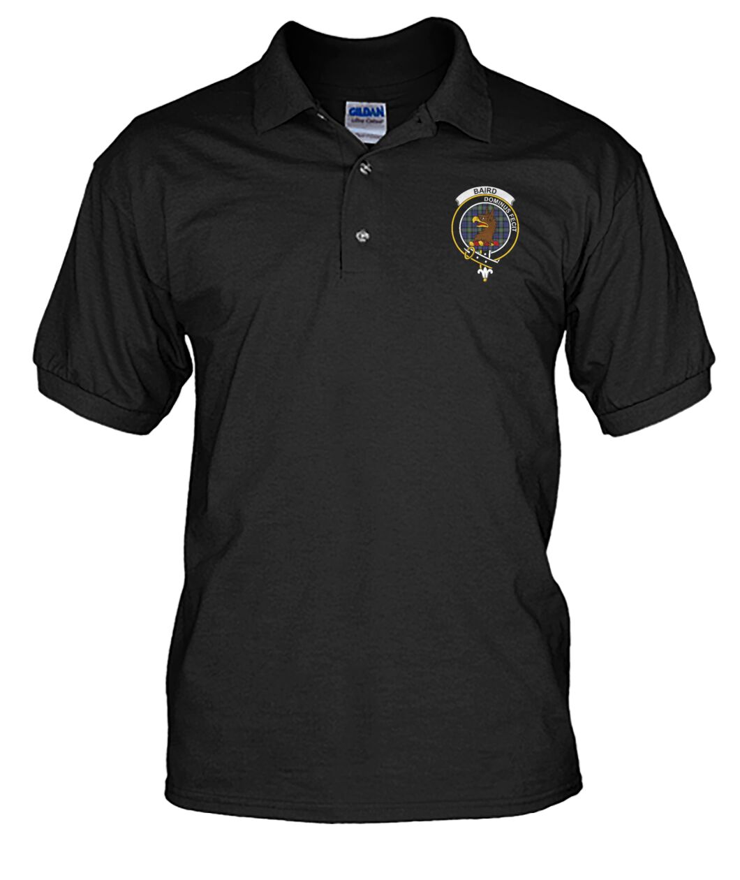 Clan Baird Family Crest Polo Shirt - VS ZR97 Baird Family Tartan - VS Tartan Polo   