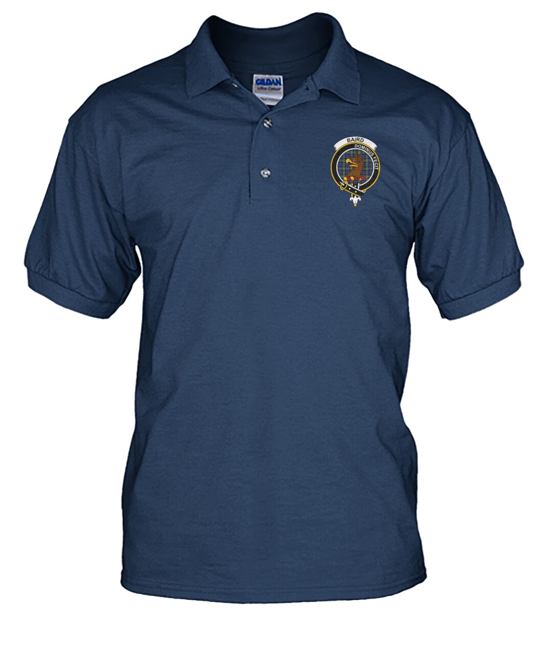 Clan Baird Family Crest Polo Shirt - VS ZR97 Baird Family Tartan - VS Tartan Polo   