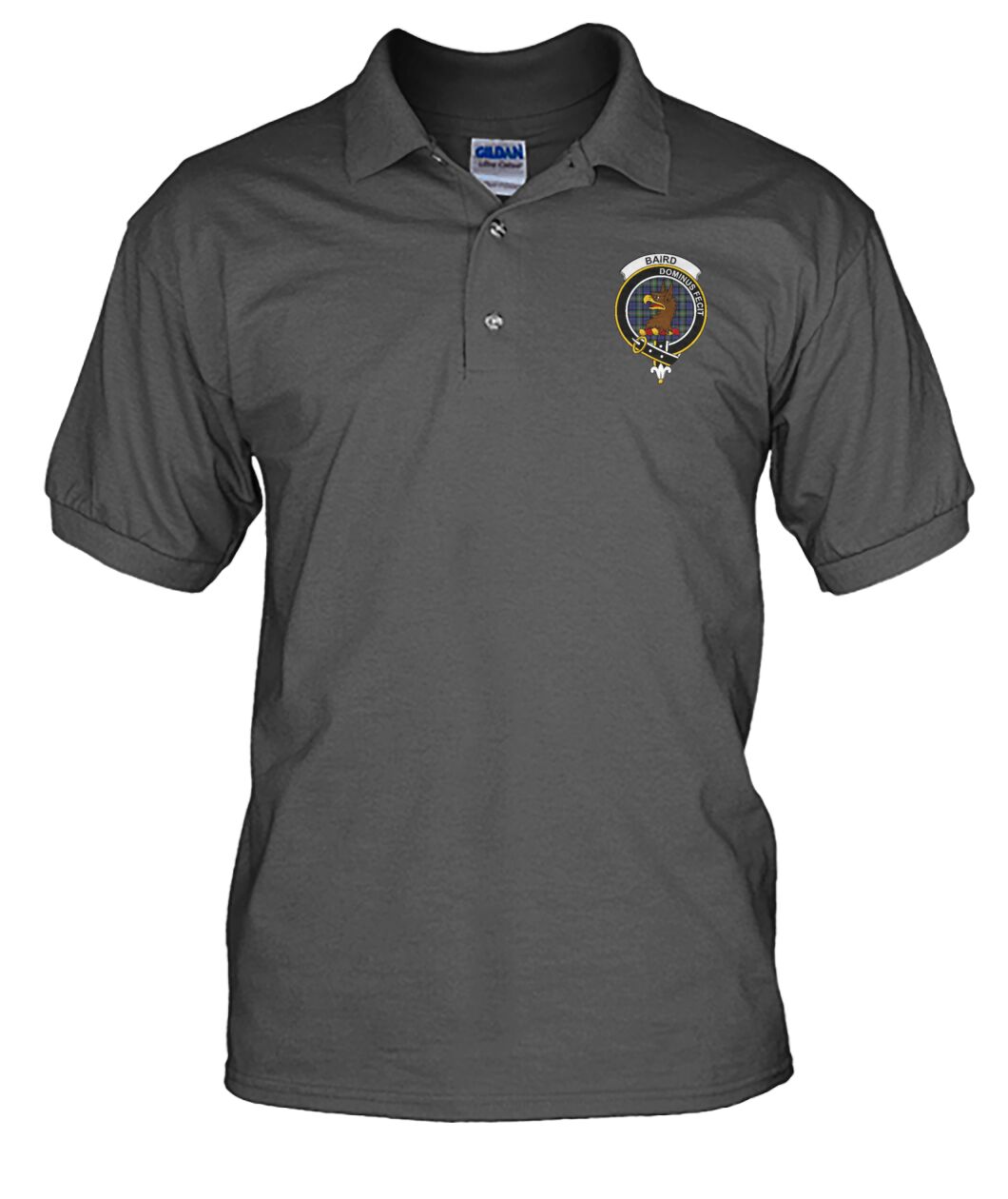 Clan Baird Family Crest Polo Shirt - VS ZR97 Baird Family Tartan - VS Tartan Polo   