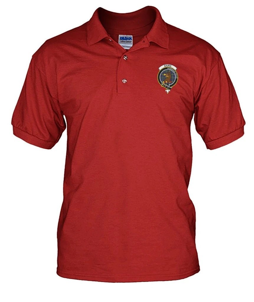 Clan Baird Family Crest Polo T-Shirt BQ17 Baird Tartan Tartan Polo   