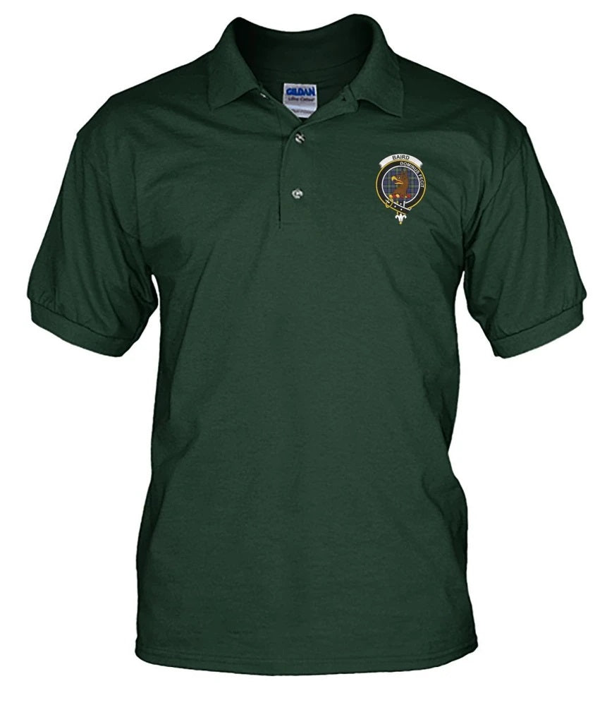 Clan Baird Family Crest Polo T-Shirt BQ17 Baird Tartan Tartan Polo   