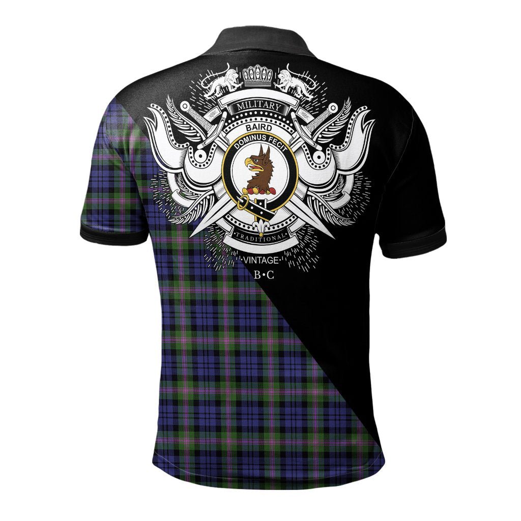 Clan Baird Modern Clan - Military Polo Shirt ZW89 Baird Modern Tartan Tartan Polo   