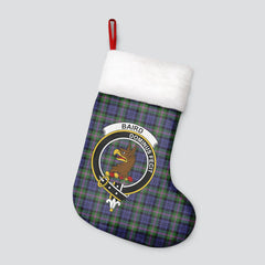 Clan Baird Modern Tartan Crest Christmas Stocking DZ15 Baird Modern Tartan Tartan Stocking   