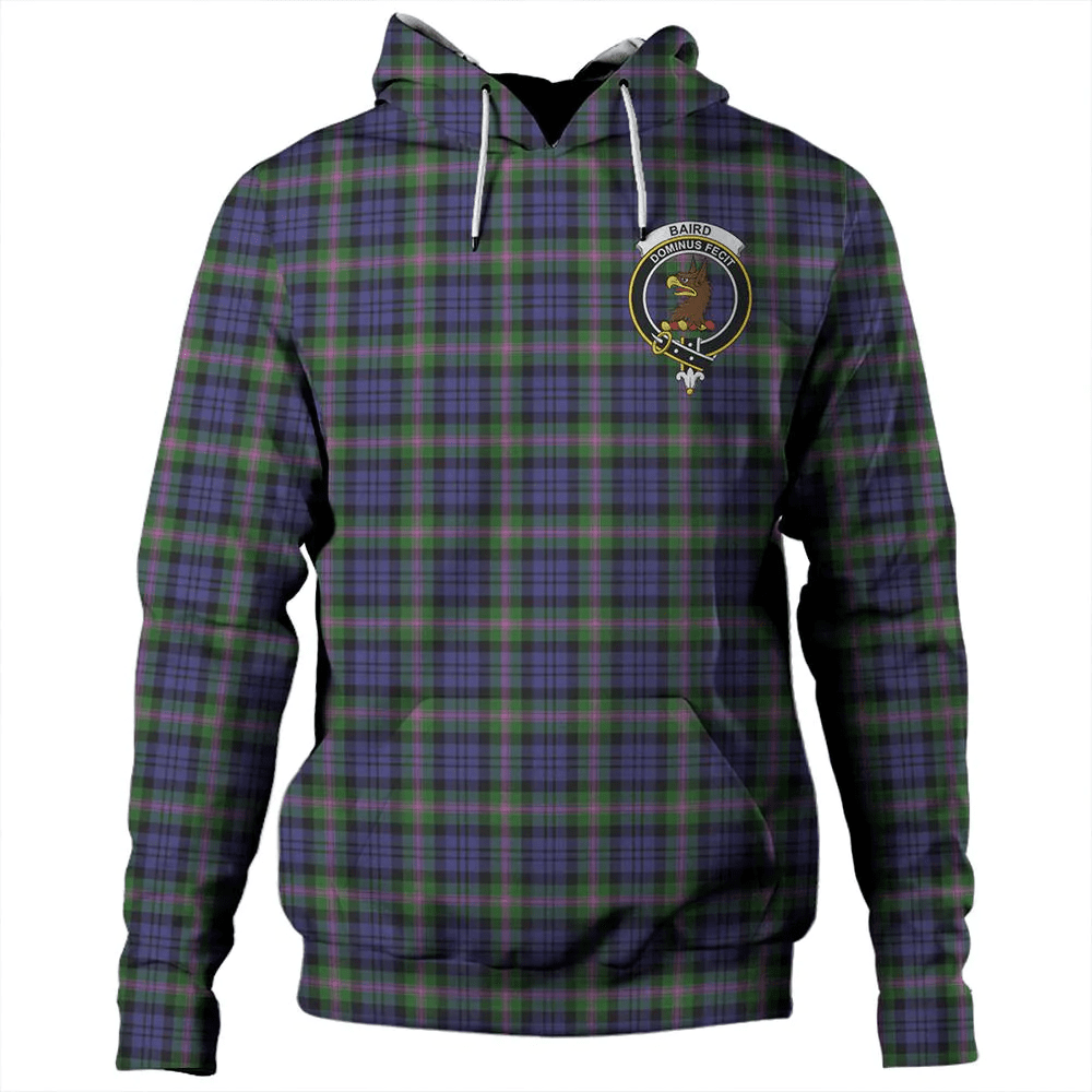 Clan Baird Modern Tartan Hoodie Crest SAY2F7MP-1 Baird Modern Tartan Hoodies   