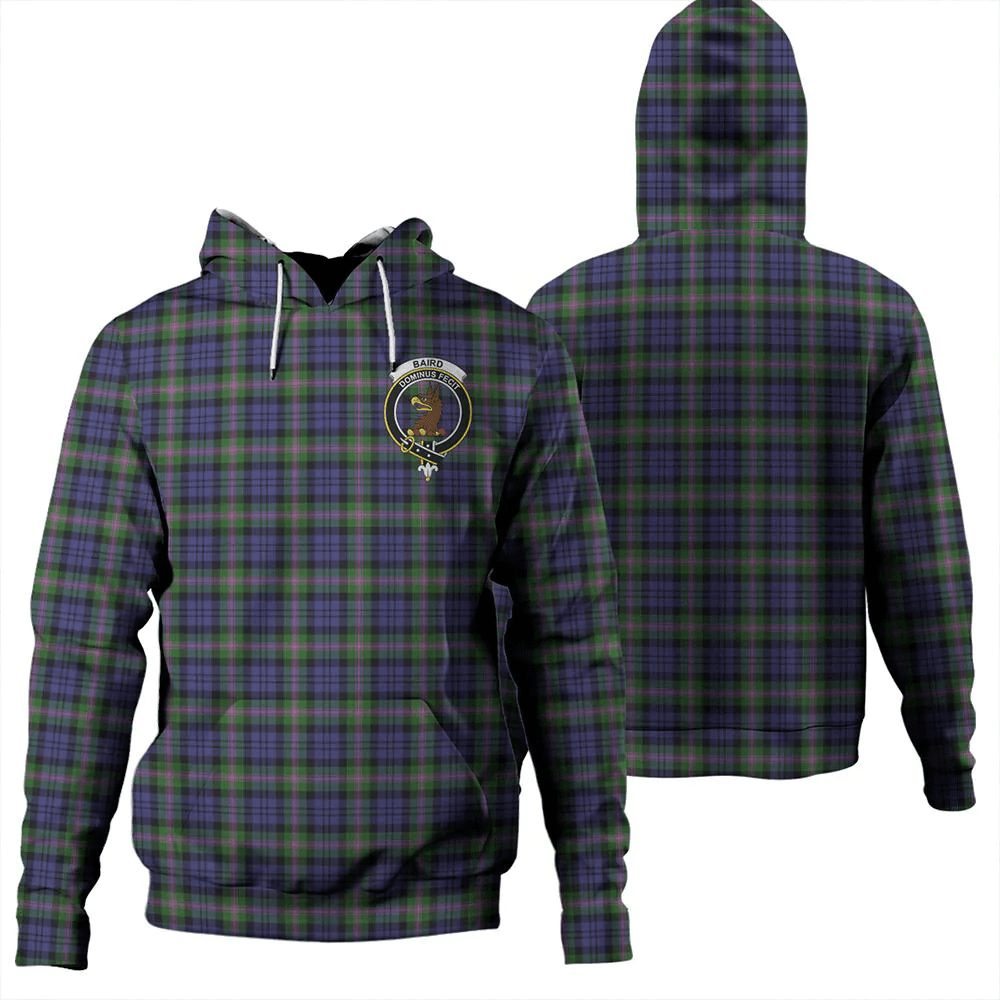 Clan Baird Modern Tartan Hoodie Crest SAY2F7MP-1 Baird Modern Tartan Hoodies   