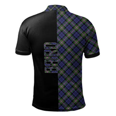 Clan Baird Modern Tartan Polo Shirt Half of Me - Cross Style AW42 Baird Modern Tartan Tartan Polo   