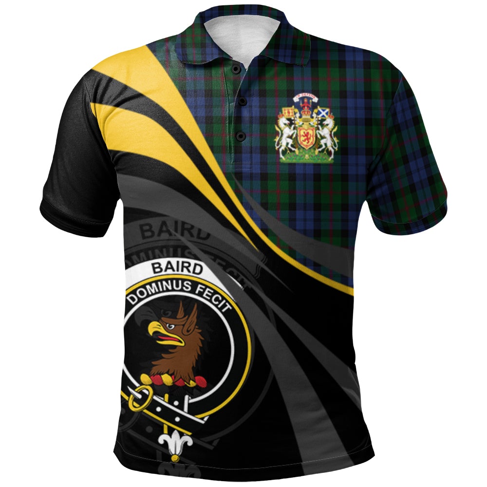 Clan Baird Tartan Polo Shirt - Royal Coat Of Arms Style GX84 Baird Tartan Tartan Polo   