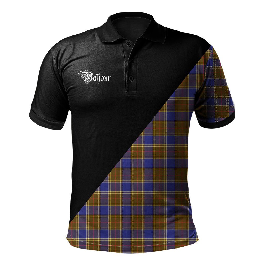 Clan Balfour Modern Clan - Military Polo Shirt QT75 Balfour Modern Tartan Tartan Polo   