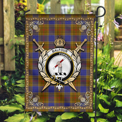 Clan Balfour Modern Tartan Crest Garden Flag  - Celtic Thistle  ZN74 Clan Balfour Tartan Today   