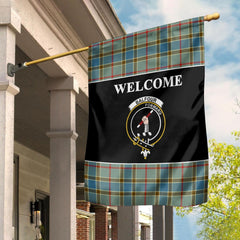 Clan Balfour Tartan Crest Black Garden Flag LP21 Clan Balfour Tartan Today   