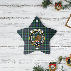 Clan Bannatyne 1 Tartan Crest Star Ceramic Ornament AC89 Bannatyne 1 Tartan Tartan Christmas   