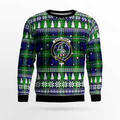 Clan Bannerman Crest Tartan Christmas Ugly Sweater YH17 Bannerman Crest Tartan Tartan Ugly Sweater   