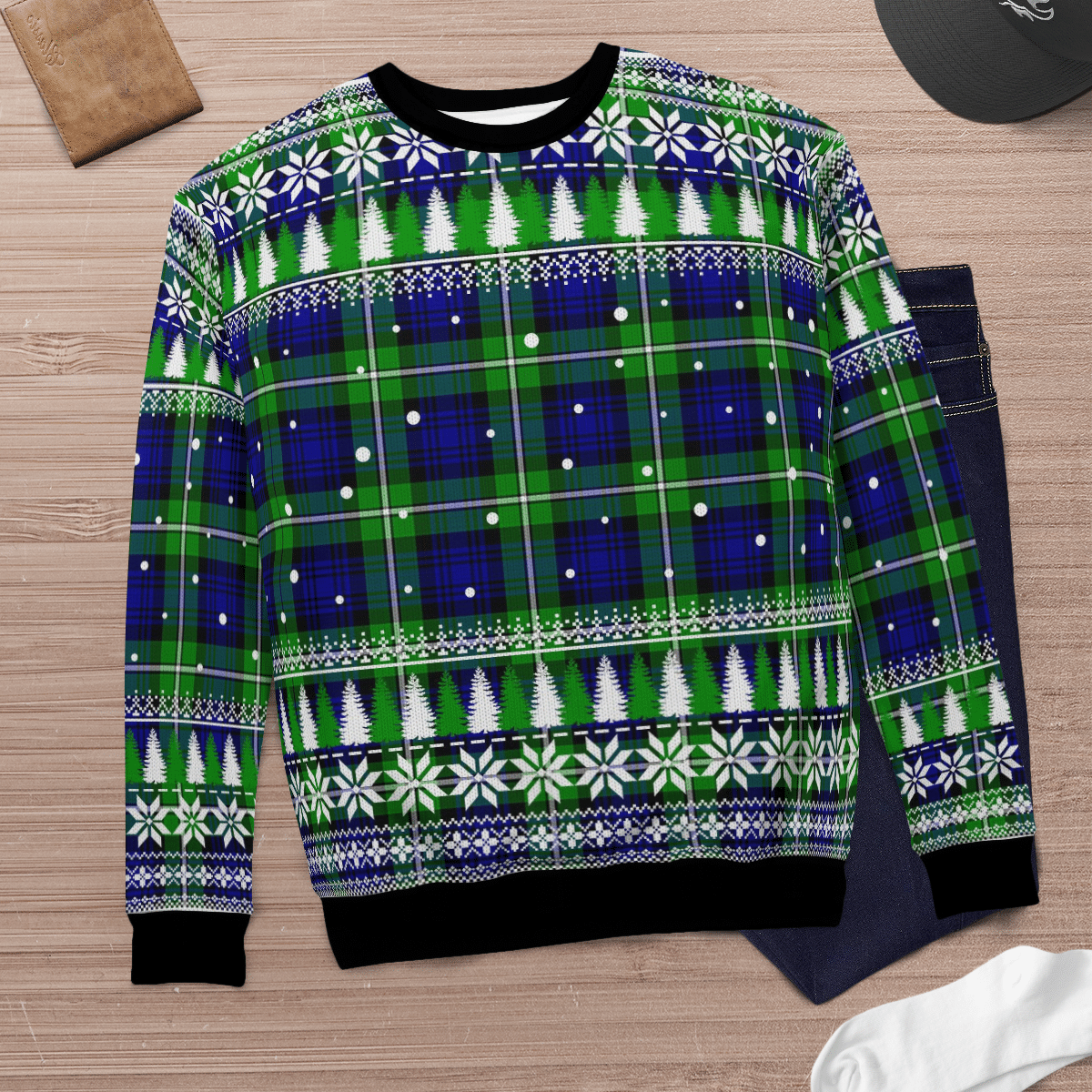 Clan Bannerman Tartan Christmas Ugly Sweater UM24 Bannerman Tartan Tartan Ugly Sweater   