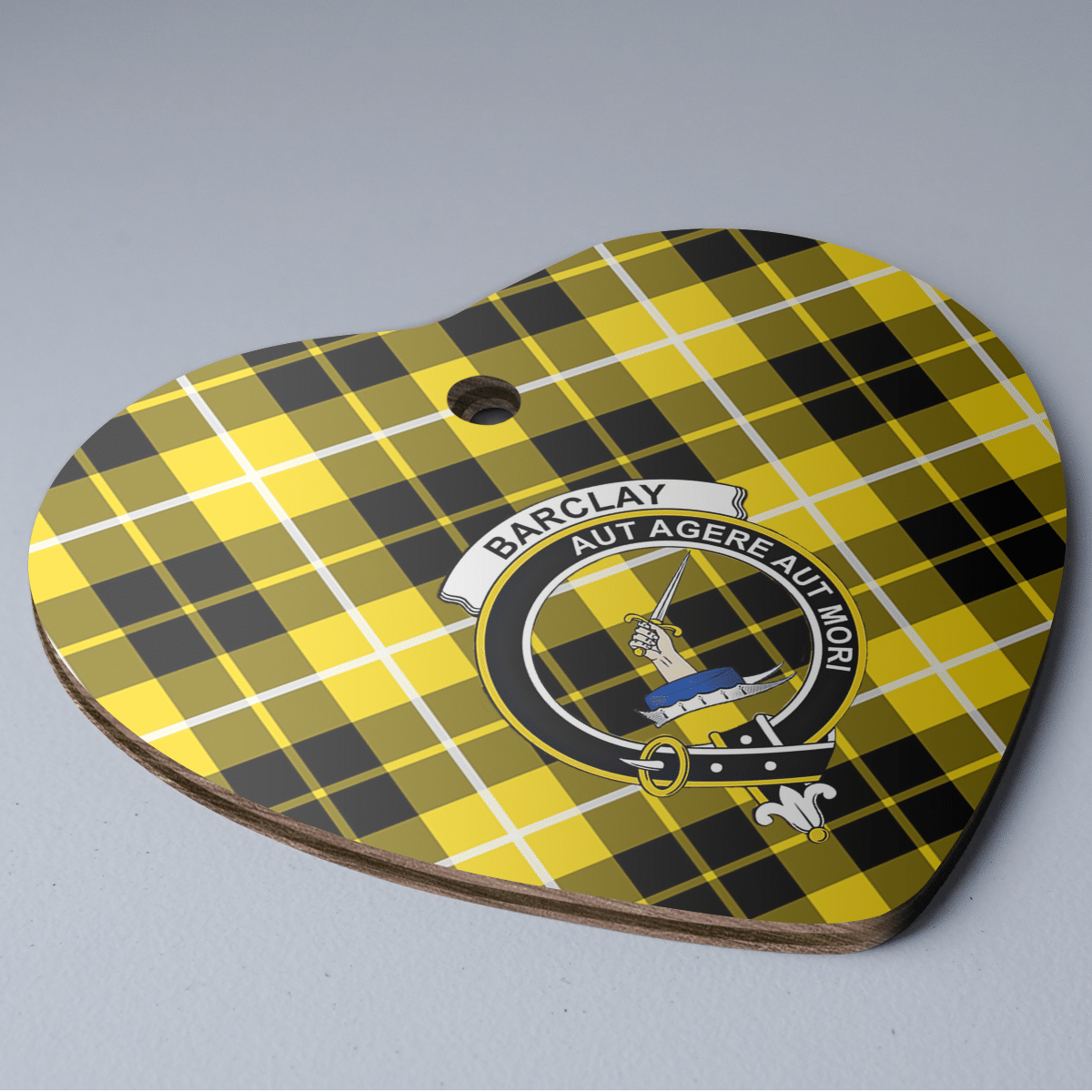 Clan Barclay Dress Modern Tartan Crest Heart Ceramic Ornament LF64 Barclay Dress Modern Tartan Tartan Christmas   