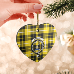 Clan Barclay Dress Modern Tartan Crest Heart Ceramic Ornament LF64 Barclay Dress Modern Tartan Tartan Christmas   