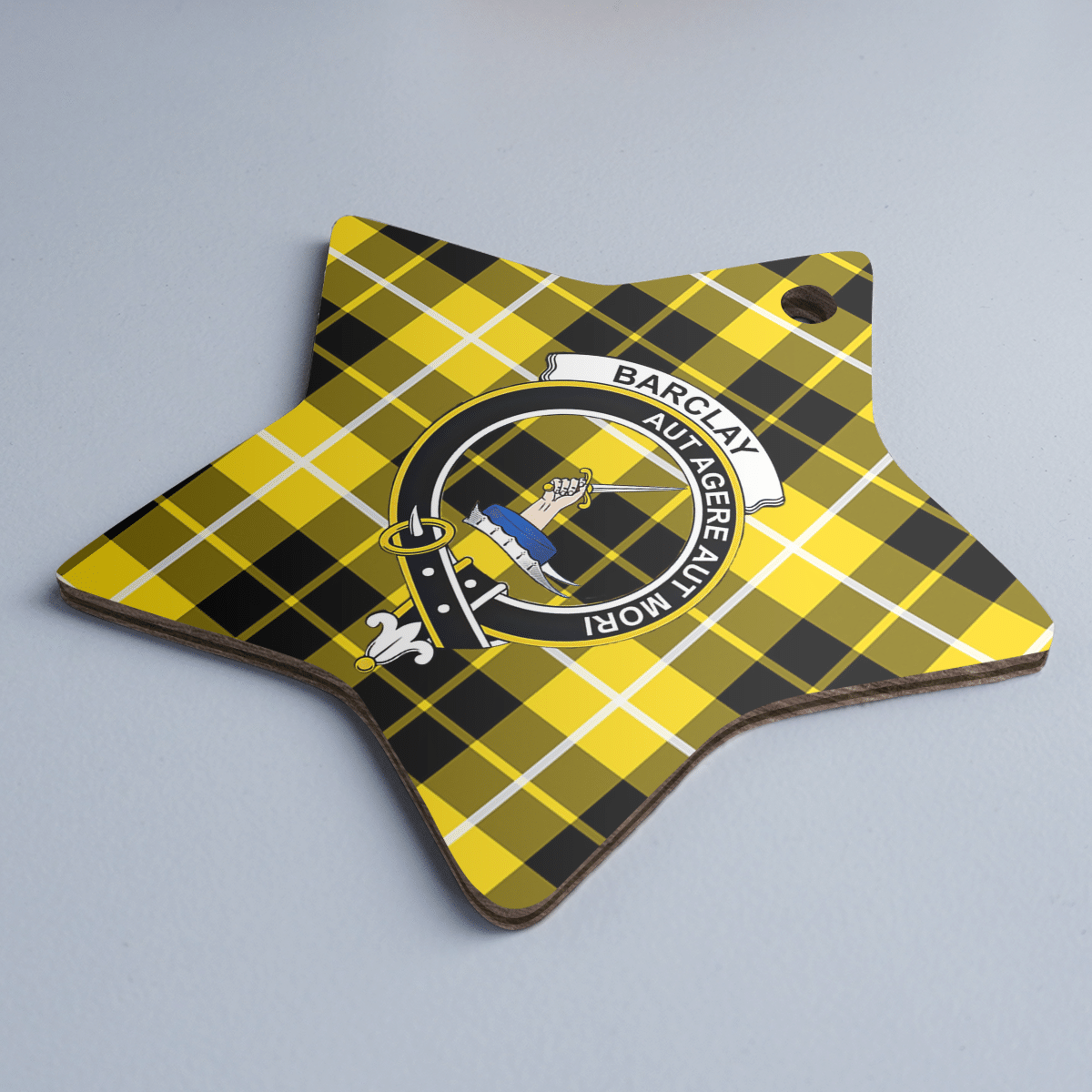 Clan Barclay Dress Modern Tartan Crest Star Ceramic Ornament DH47 Barclay Dress Modern Tartan Tartan Christmas   