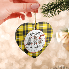 Clan Barclay Dress Modern Tartan Gnome Heart Ceramic Ornament EY40 Barclay Dress Modern Tartan Gnome Tartan Christmas   