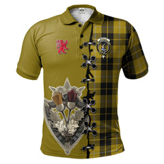 Clan Barclay Dress Tartan Polo Shirt - Lion Rampant And Celtic Thistle Style GQ23 Barclay Dress Tartan Tartan Polo   