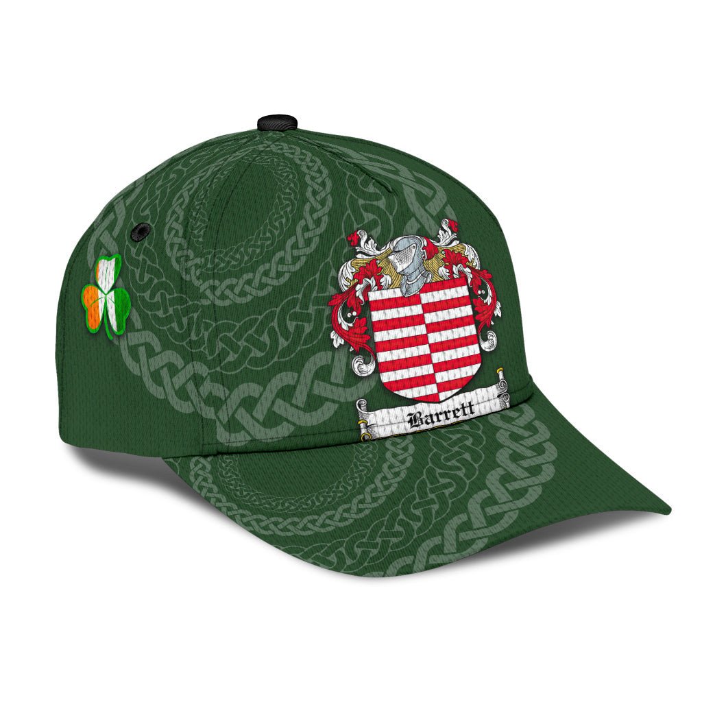 Clan Barrett Coat Of Arms - Irish Family Crest St Patrick's Day Classic CapQI82 Classic Cap - Barrett Coat Of Arms St Patrick's Day Classic Cap Irish Cap   