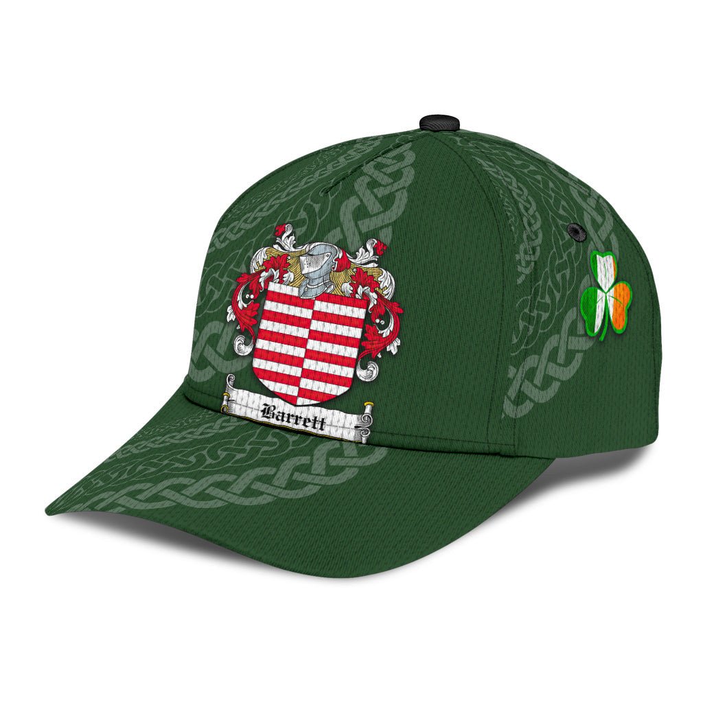 Clan Barrett Coat Of Arms - Irish Family Crest St Patrick's Day Classic CapQI82 Classic Cap - Barrett Coat Of Arms St Patrick's Day Classic Cap Irish Cap   