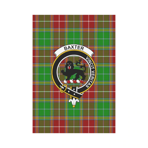 Clan Baxter Modern Tartan Crest Garden Flag HV58 Clan Baxter Tartan Today   