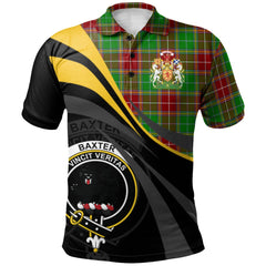 Clan Baxter Modern Tartan Polo Shirt - Royal Coat Of Arms Style XT42 Baxter Modern Tartan Tartan Polo   