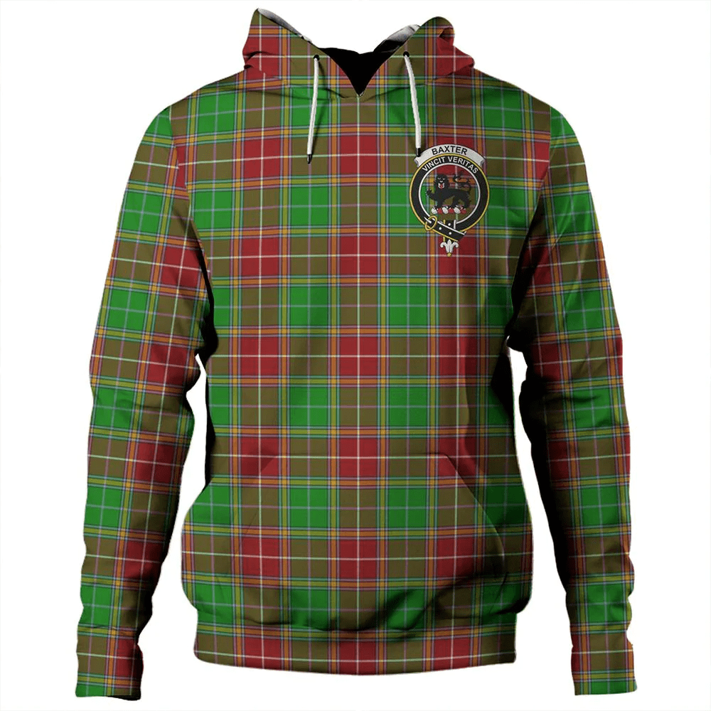 Clan Baxter Tartan Hoodie Crest DUQJDWF0-1 Baxter Tartan Hoodies   