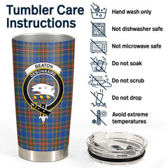 Clan Beaton Ancient Tartan Crest Tumbler UX97 Clan Beaton Tartan Today   