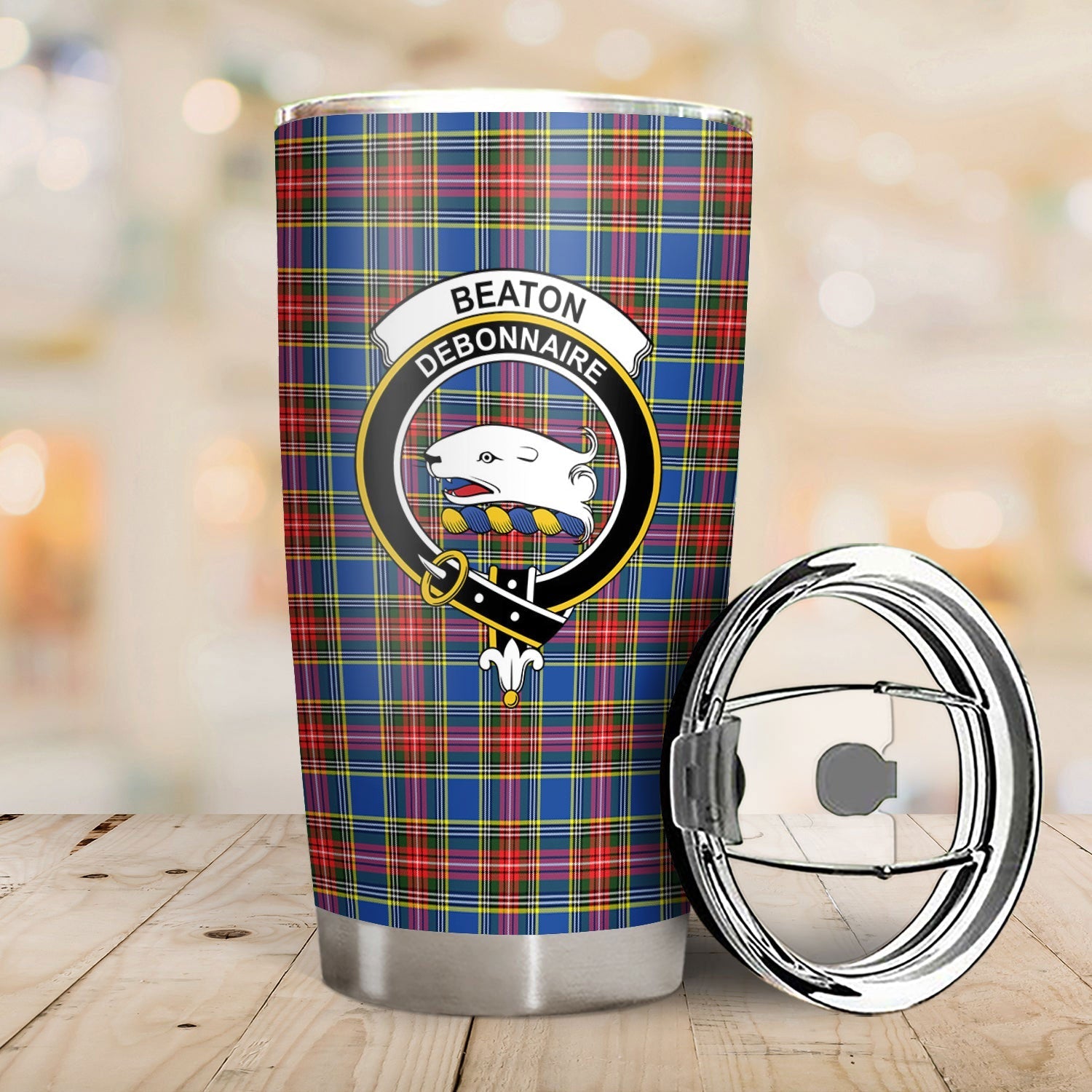 Clan Beaton Modern Tartan Crest Tumbler YP37 Clan Beaton Tartan Today   