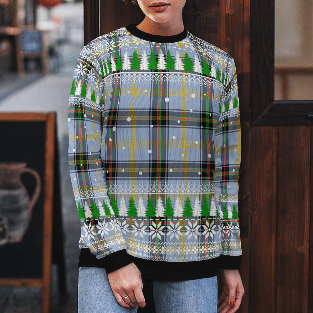 Clan Bell of the Borders Tartan Christmas Ugly Sweater OS12 Bell of the Borders Tartan Tartan Ugly Sweater   