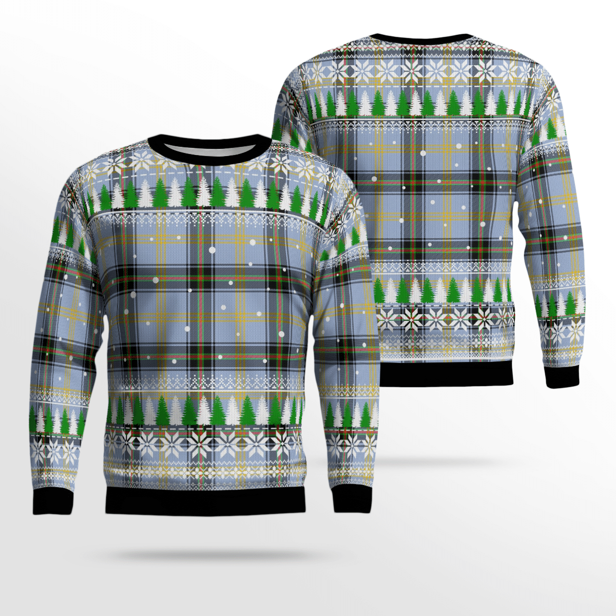 Clan Bell of the Borders Tartan Christmas Ugly Sweater OS12 Bell of the Borders Tartan Tartan Ugly Sweater   