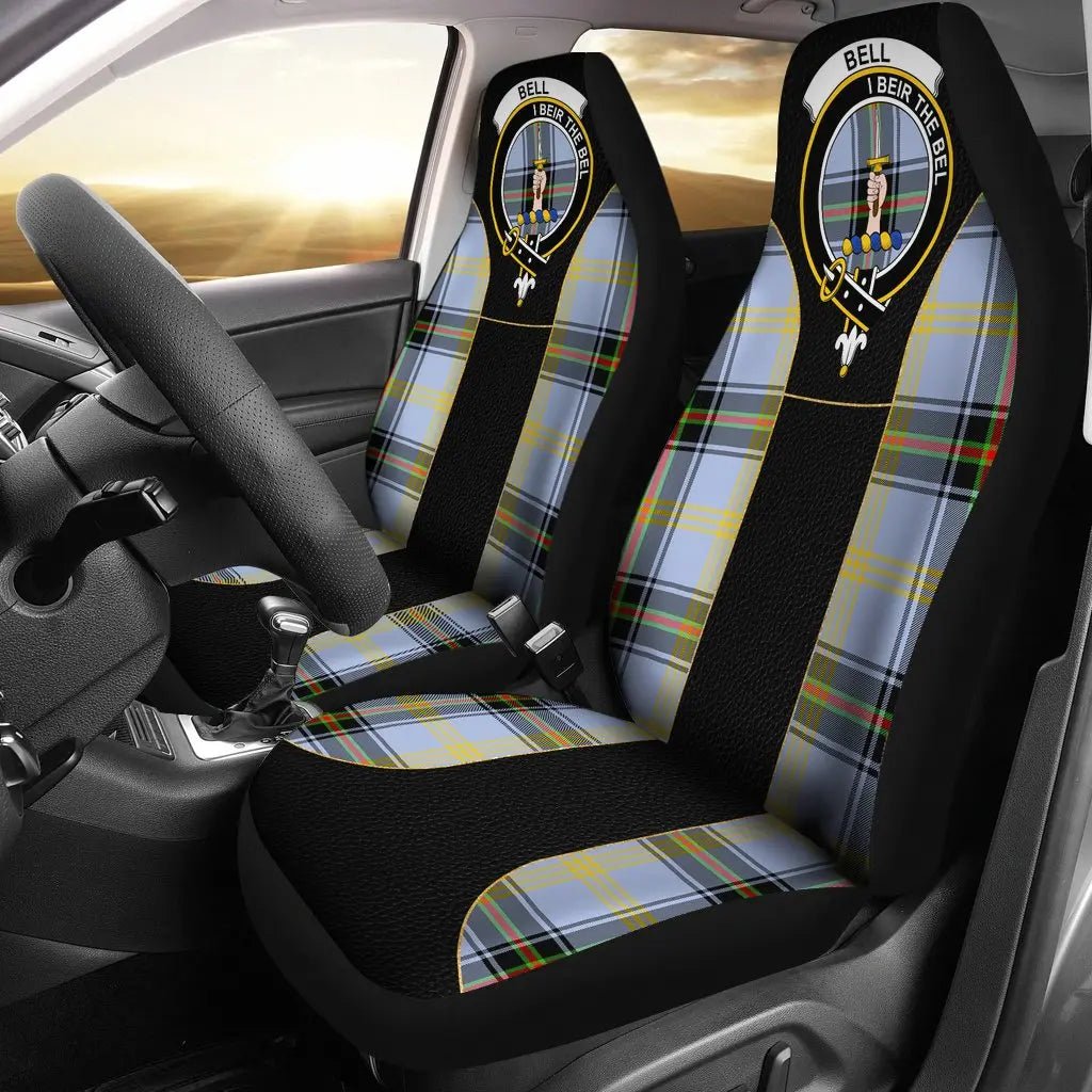 Clan Bell of the Borders Tartan Crest Car Seat Cover  - Special VersionCO24 Clan Bell Tartan Today   