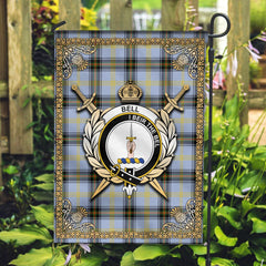 Clan Bell of the Borders Tartan Crest Garden Flag  - Celtic Thistle  RF56 Clan Bell Tartan Today   