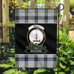 Clan Bell of the Borders Tartan Crest Garden Flag  - Welcome  GV63 Clan Bell Tartan Today   