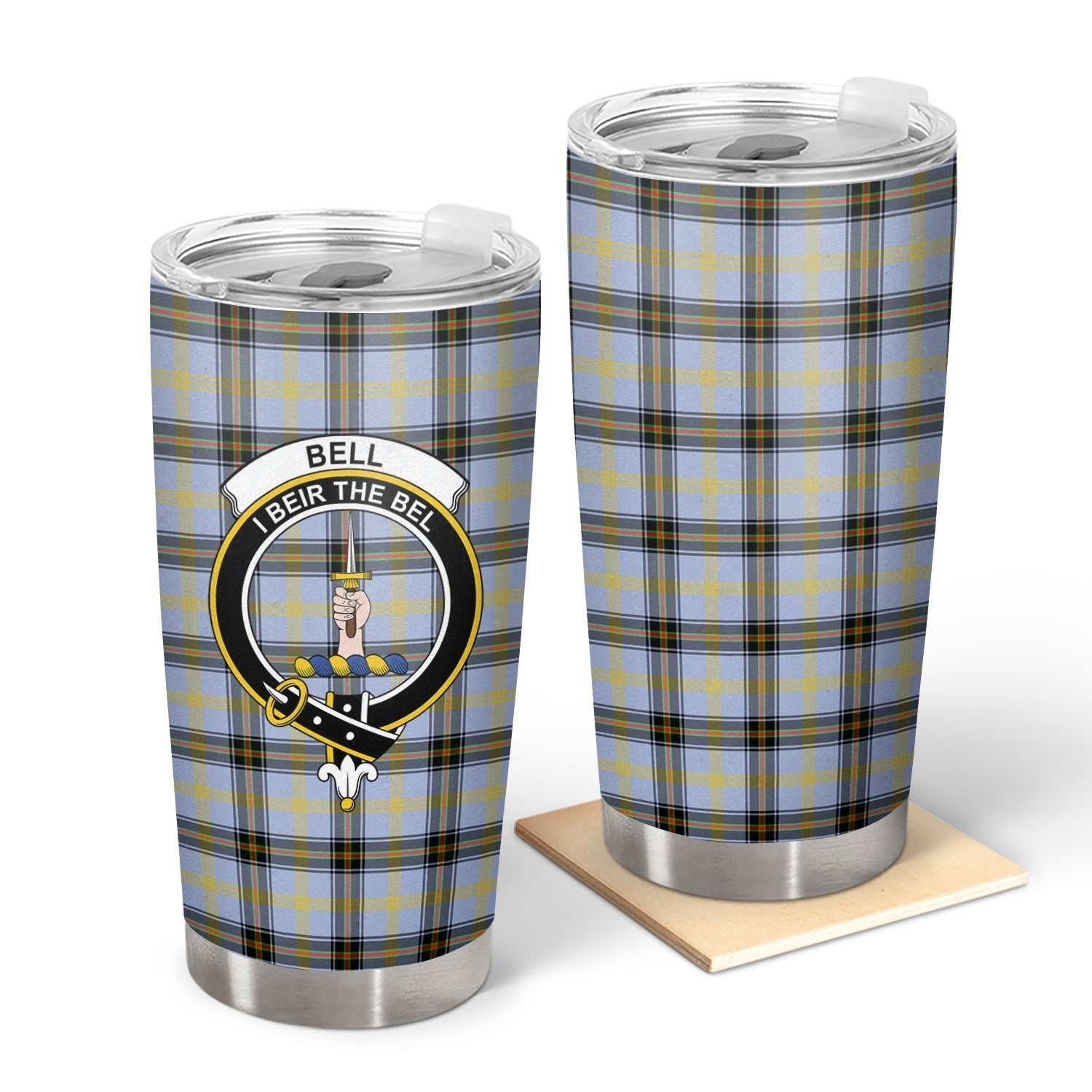 Clan Bell of the Borders Tartan Crest Tumbler TB97 Clan Bell Tartan Today   