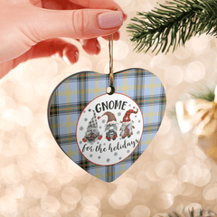 Clan Bell of the Borders Tartan Gnome Heart Ceramic Ornament BK72 Bell of the Borders Tartan Gnome Tartan Christmas   