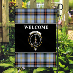 Clan Bell Tartan Crest Black Garden Flag IL83 Clan Bell Tartan Today   