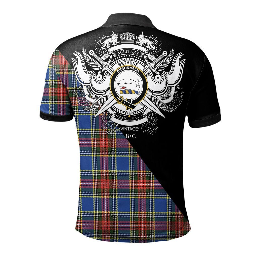 Clan Bethune Clan - Military Polo Shirt VL59 Bethune Tartan Tartan Polo   