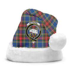 Clan Bethune Modern Tartan Crest Christmas Santa Hat OE63 Bethune Modern Tartan Tartan Santa Hat   