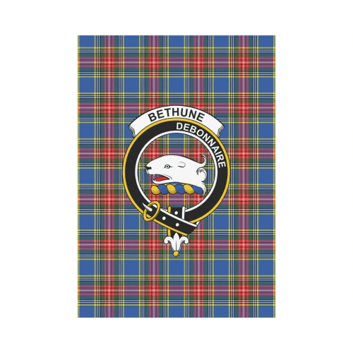 Clan Bethune Tartan Crest Garden Flag AM91 Clan Bethune Tartan Today   