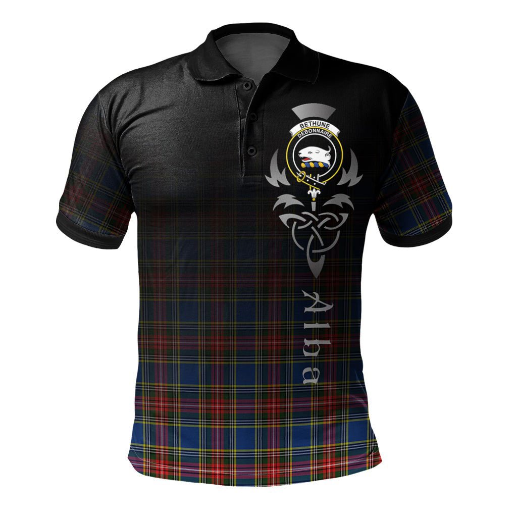 Clan Bethune Tartan Polo Shirt - Alba Celtic Style AS61 Bethune Tartan Tartan Polo   