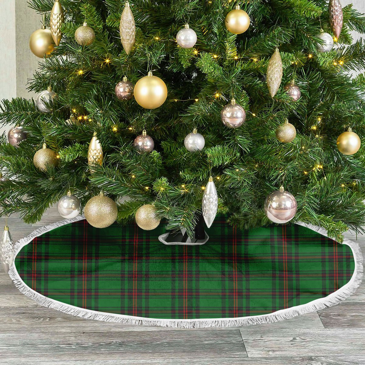 Clan Beveridge Tartan Christmas Tree Skirt HN78 Beveridge Tartan Tartan Christmas   