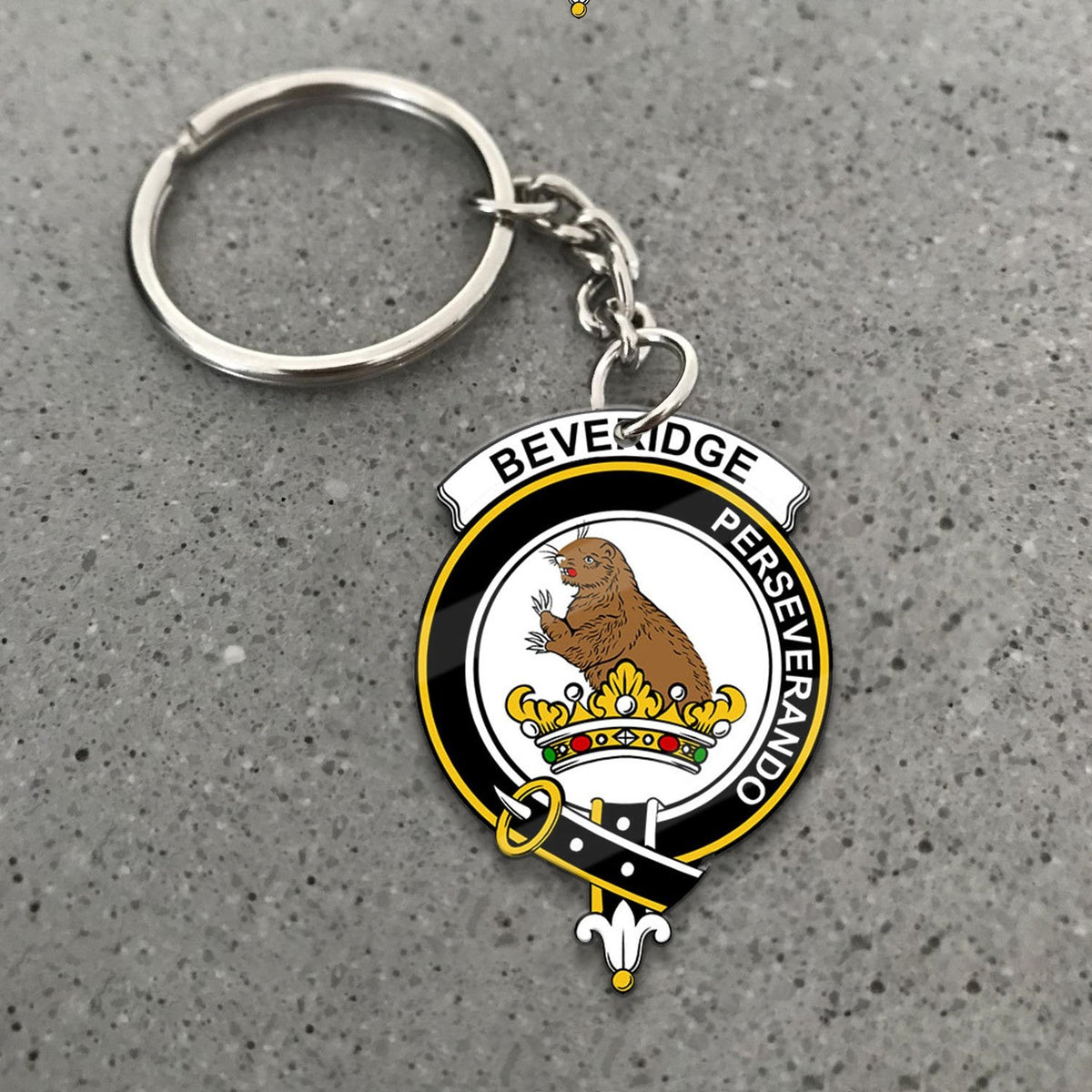 Clan Beveridge Tartan Crest Keychain KN94 Clan Beveridge Tartan Today   