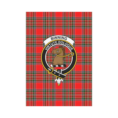 Clan Binning Tartan Crest Garden Flag BU34 Clan Binning Tartan Today   