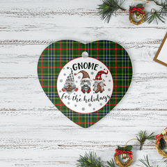 Clan Bisset 1 Tartan Gnome Heart Ceramic Ornament PC59 Bisset 1 Tartan Gnome Tartan Christmas   